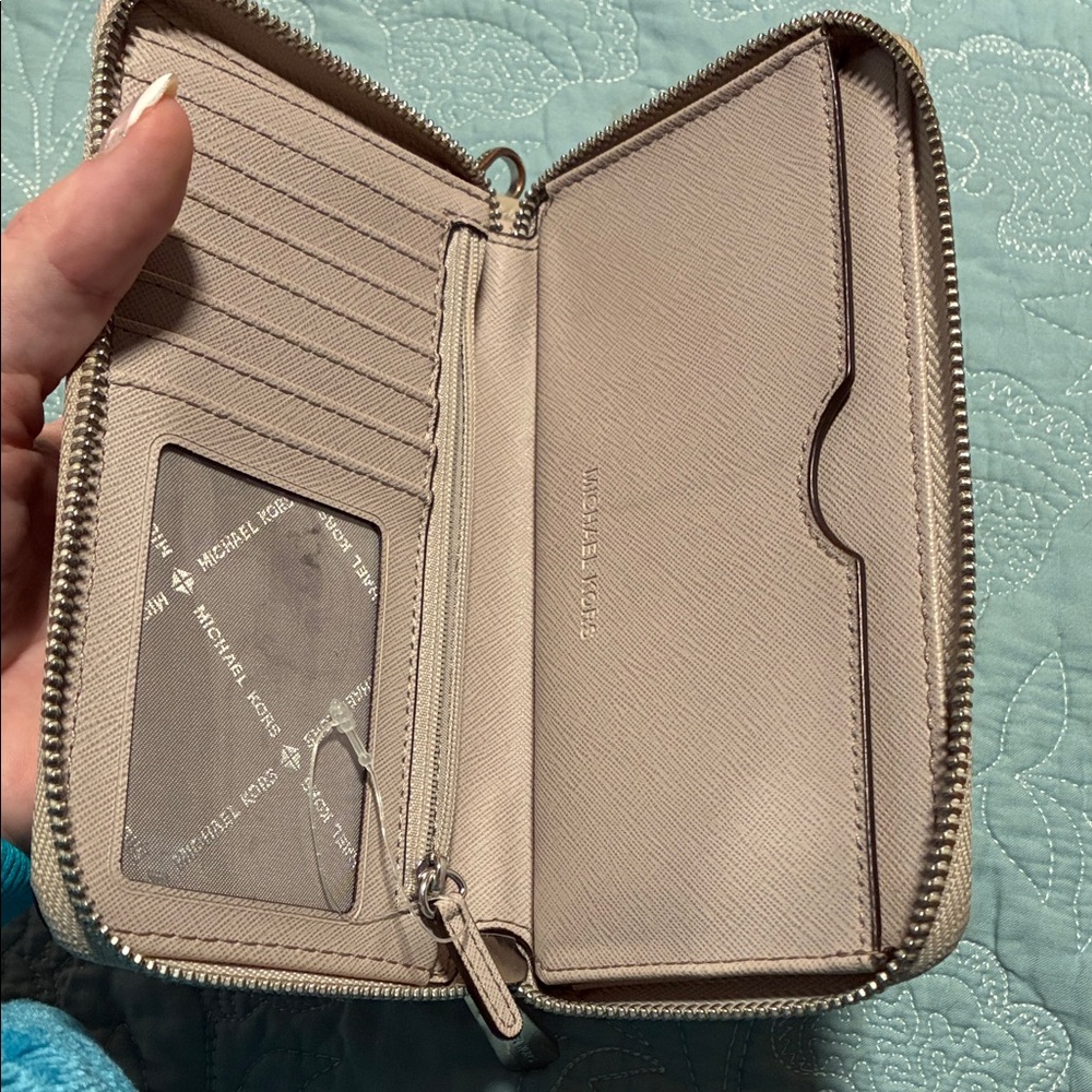 Michael Kors Blush Leather Wristlet - Picture 3 of 3